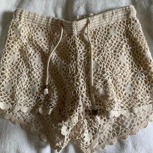 Loose Crochet Shorts